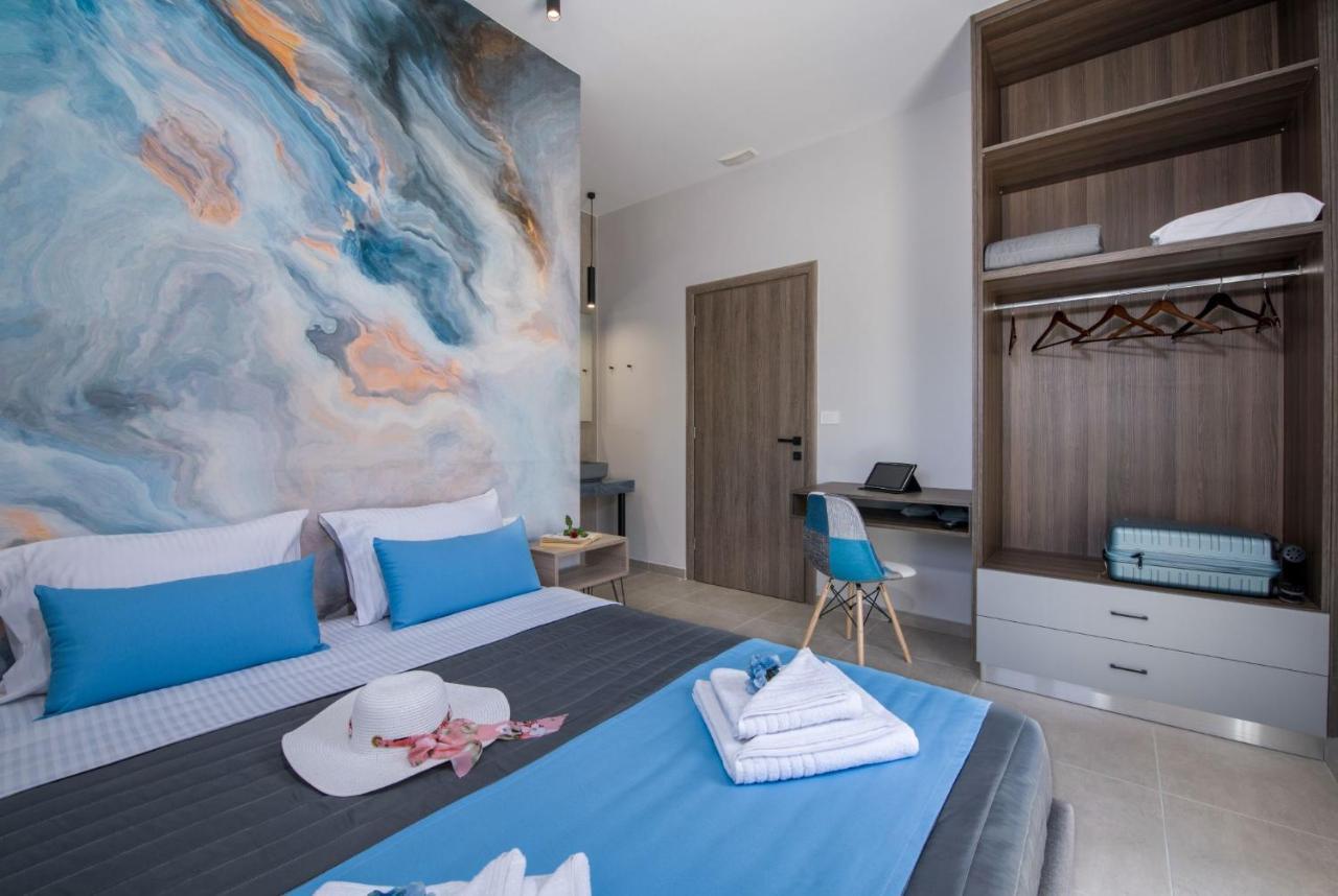Luxury Villa Eva-Mari With Jacuzzi, 50M From The Beach Stalós Eksteriør billede