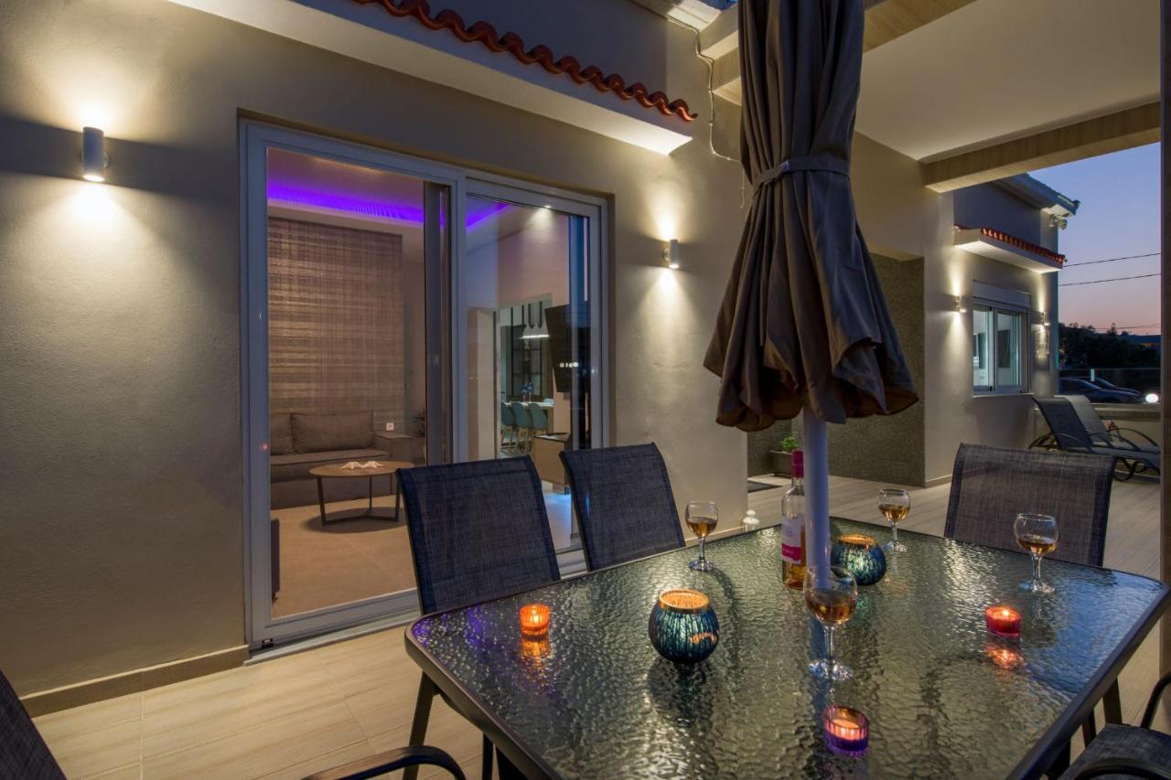 Luxury Villa Eva-Mari With Jacuzzi, 50M From The Beach Stalós Eksteriør billede